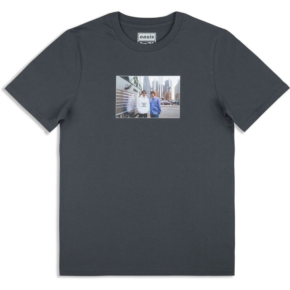 Oasis - Detroit Bus Photo Mens Tshirt - Blue